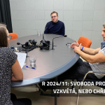 R2024/11: Svoboda projevu v ČR: vzkvétá, nebo chřadne? Ve studiu diskutovali Jan Hořeňovský z Institutu H21 a Bohumil Kartous z VŠEM a iniciativy Čeští elfové.